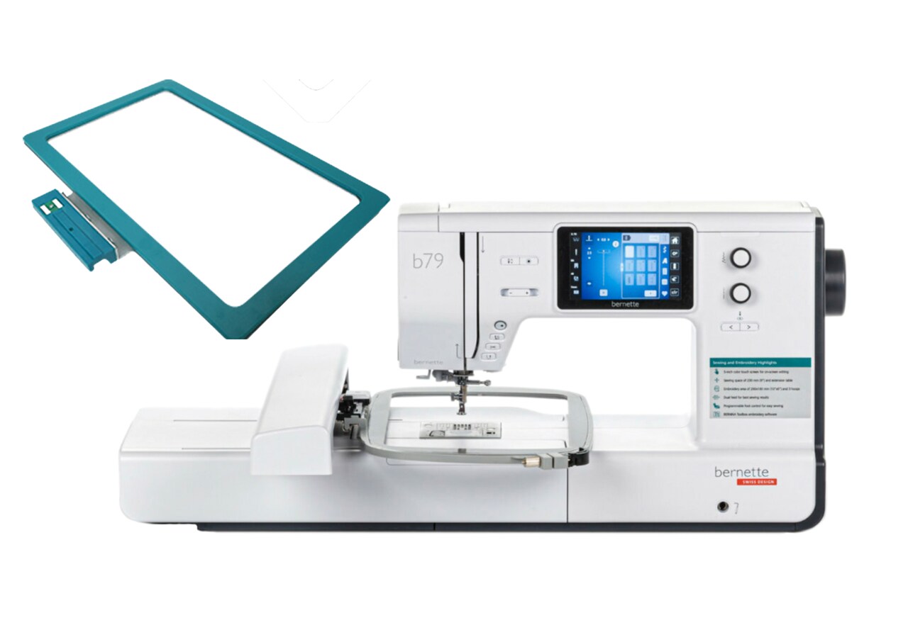 Bernette b79 Sewing and Embroidery Machine 10x6 With Snap Hoop Kit